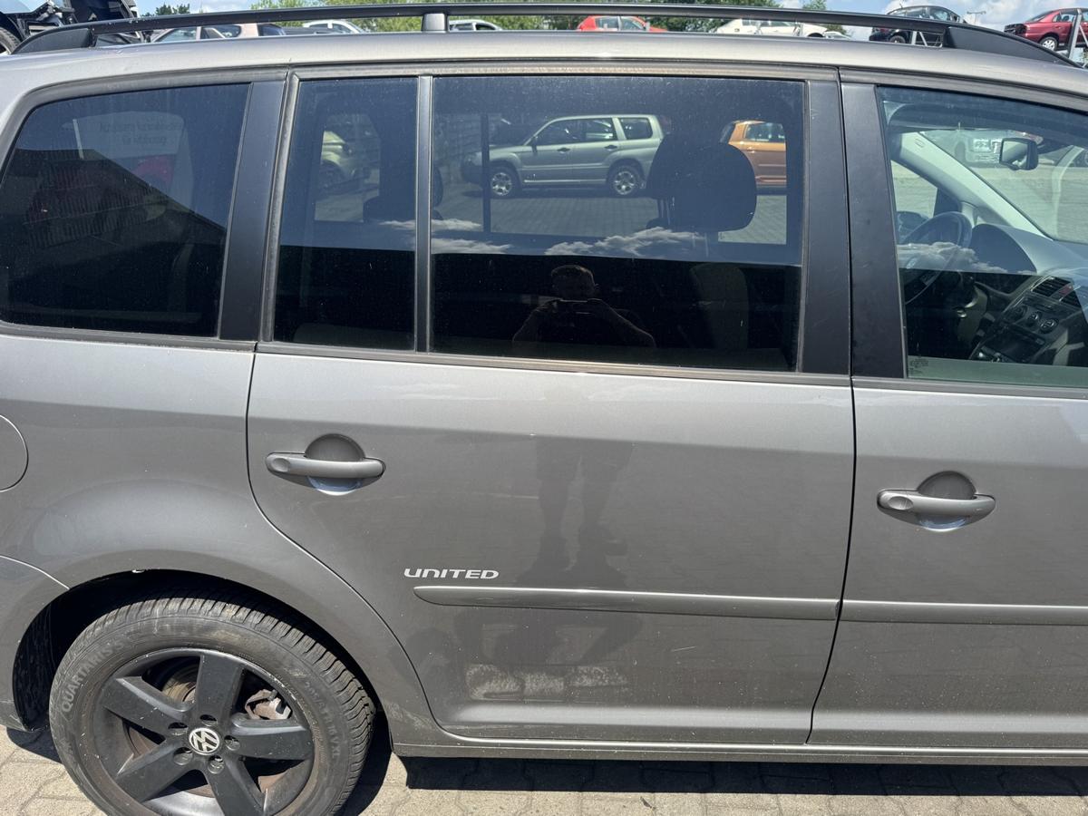 VW Touran 1T original T&uuml;r hinten rechts LD7S Graumetallic Rohbau Bj.2008